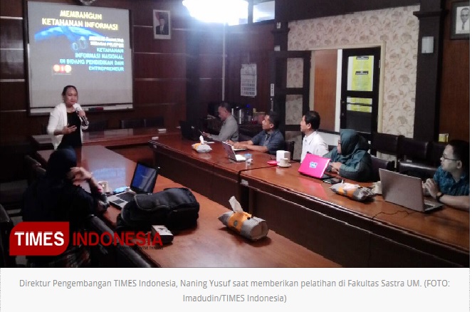 Bersama TIMES Indonesia, Fakultas Sastra bersama-sama membangun Informasi Positif