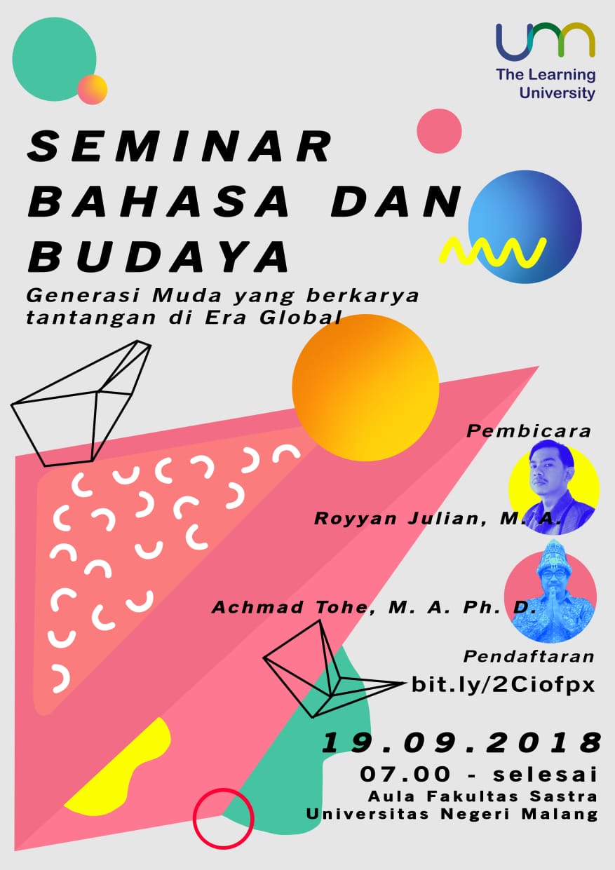Seminar Bahasa dan Budaya 19/09/2018