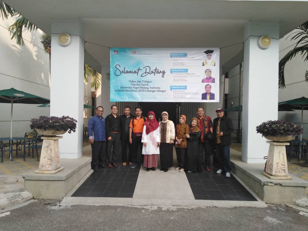 Fakultas Sastra UM Menambah Kerjasama Luar Negeri Kali Ini dengan Universiti Teknologi Mara Malaysia (UiTM) Malaysia