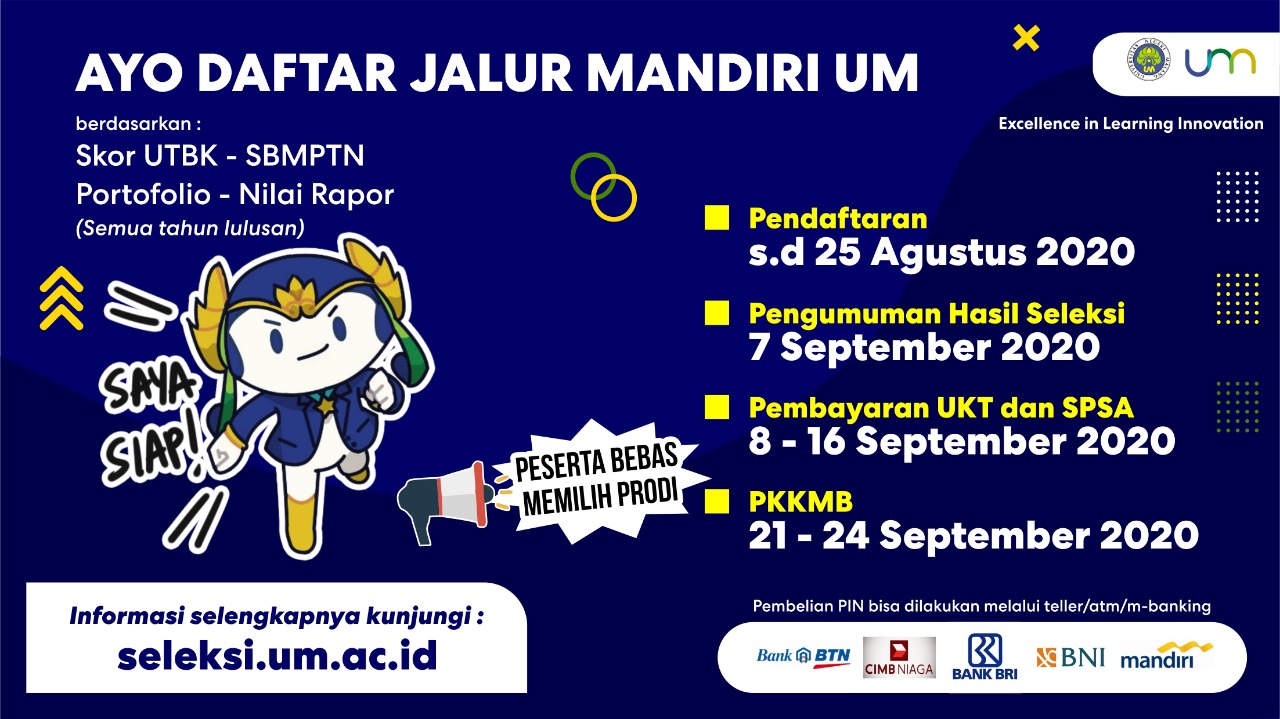 Ayo Segera Daftar Seleksi UM Jalur Mandiri!