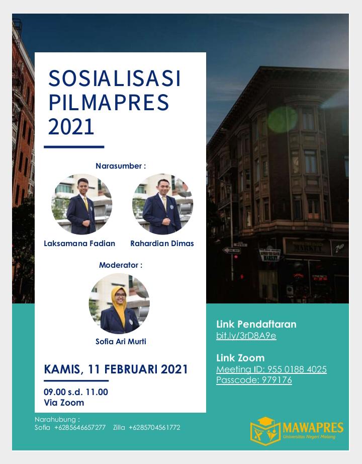 Sosialisasi Pilmapres FS 11 Feb 2021