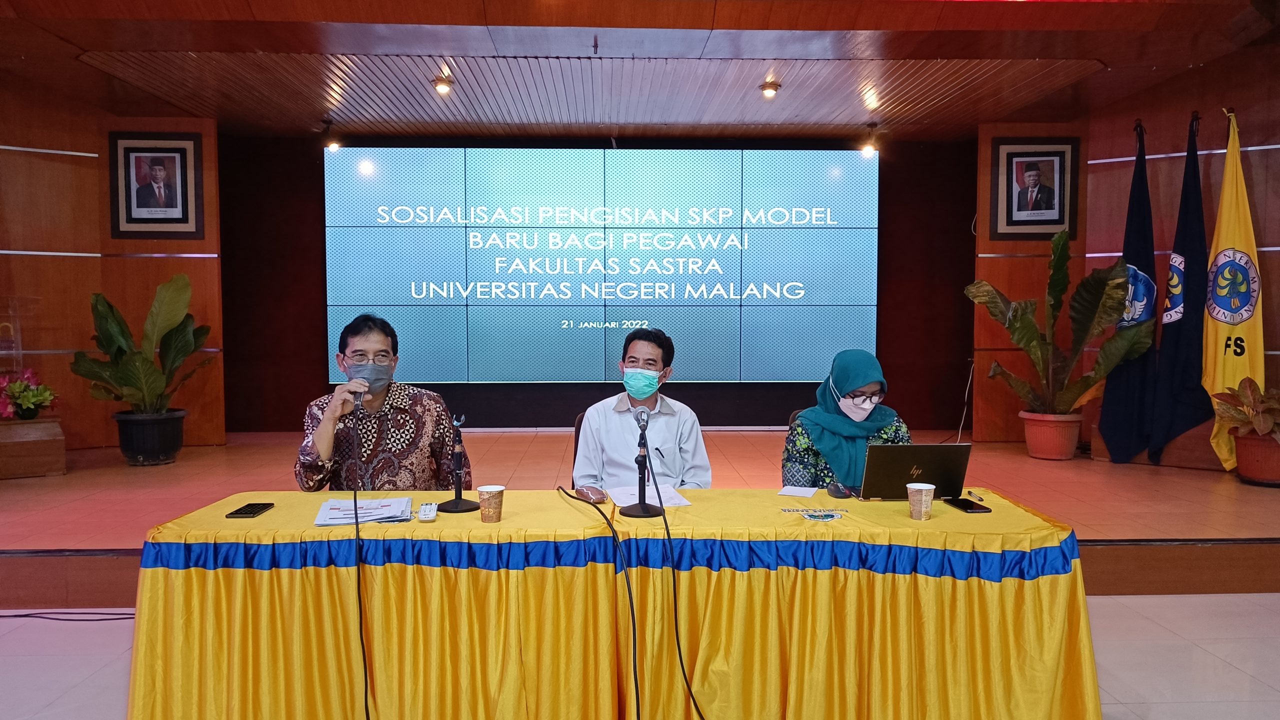 Sosialisai Pengisian SKP model baru bagi Pegawai Fakuktas Sastra Universitas Negeri Malang