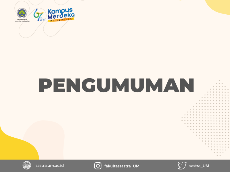 Pengumuman Peserta Lolos Magang Kehumasan FS