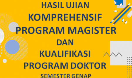 Hasil Ujian Komprehensif Program Magister dan Kualifikasi Program Doktor Semester Genap Tahun Akademik 2021/2022
