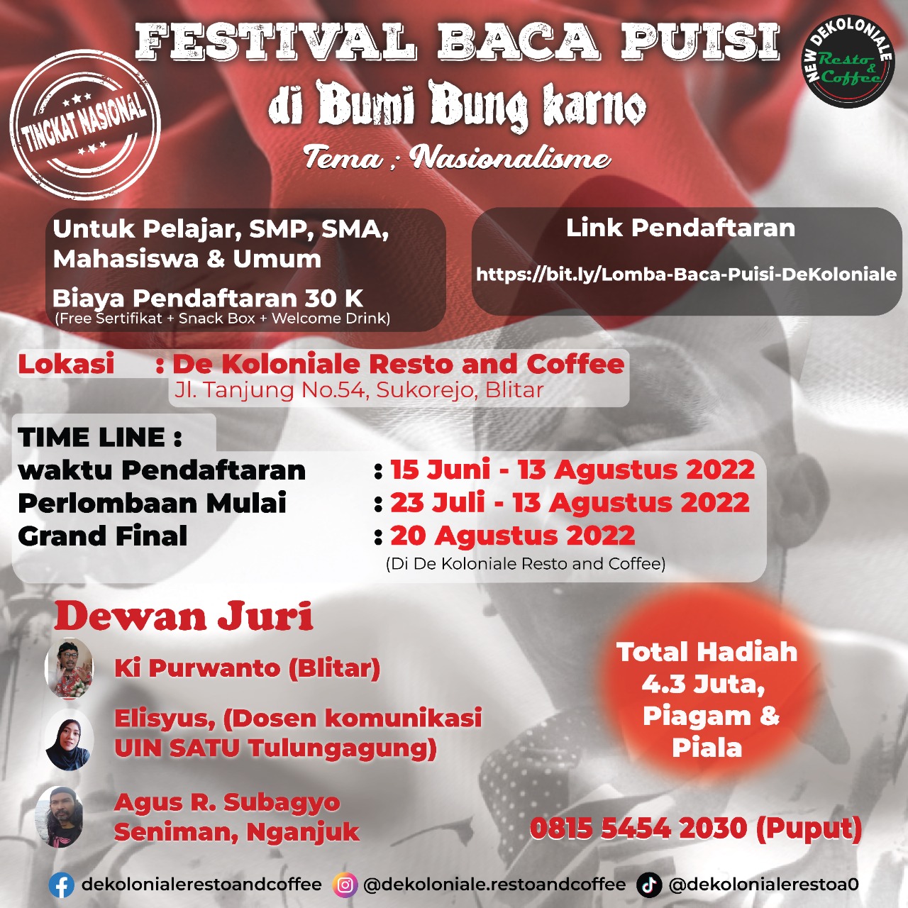 Festival Baca Puisi di Bumi Bung Karno