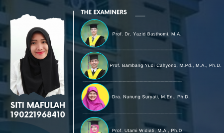 Ujian Disertasi Program Doktor Pendidikan Bahasa Inggris a.n. Siti Mafulah