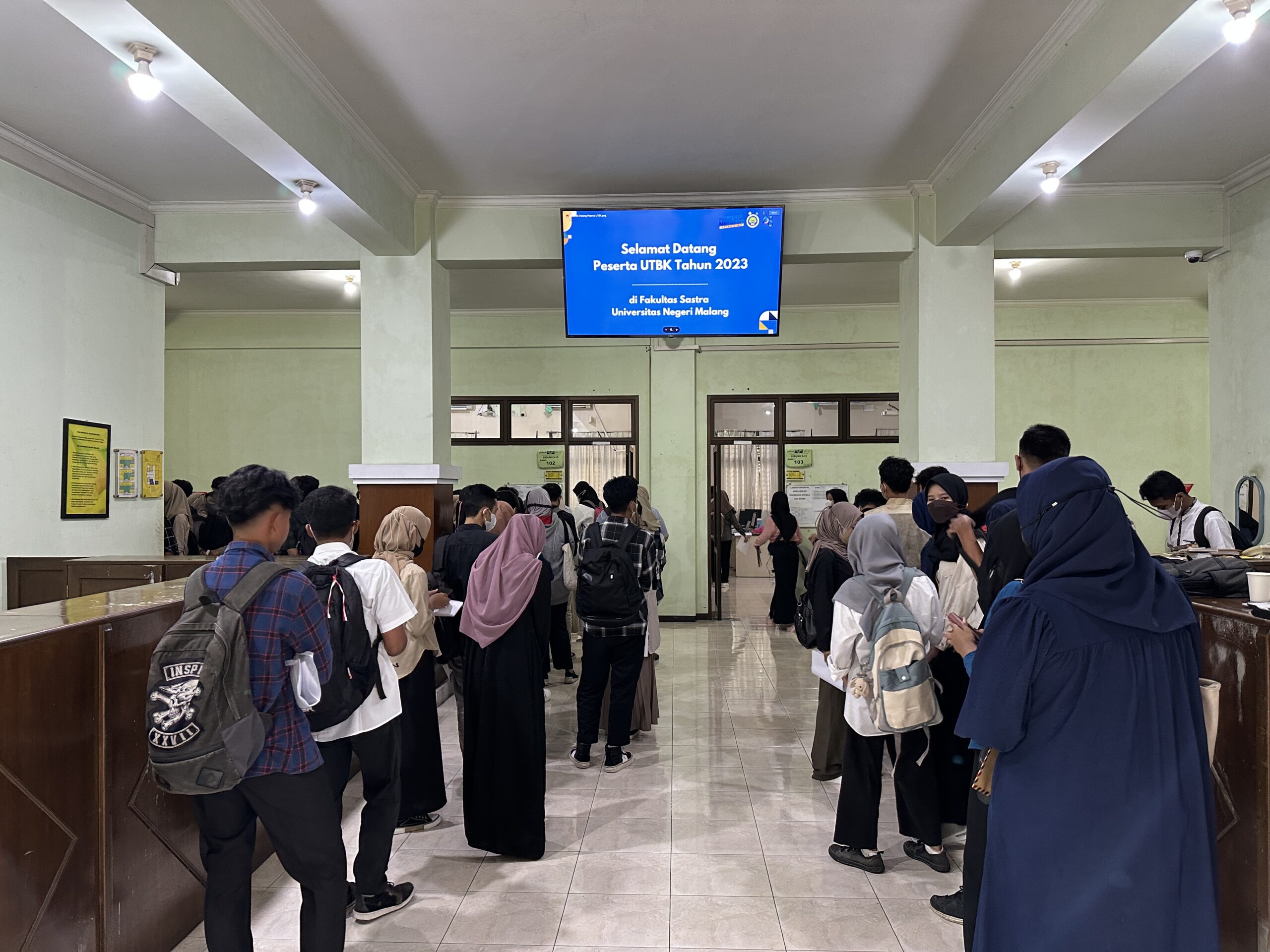 DAY 2# Ujian Tulis Berbasis Komputer (UTBK) di Laboratorium Komputer Fakultas Sastra Universitas Negeri Malang