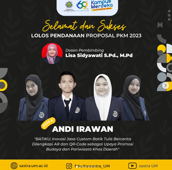 Congratulations and Best Wishes to Students Advancing to PIMNAS with Innovative BATINKU Project