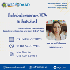 Hochschulsommerkurs 2024 in Deutschland Information Session: A Glimpse into DAAD Language Scholarships and the OnDAF Test